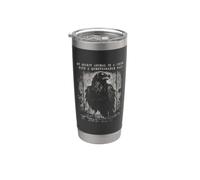 Il mio animale spirituale è un corvo con un discutibile umorismo passato Bicchiere termico in acciaio inox doppia parete