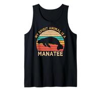 Il mio animale spirituale è un lamantino vintage marini mammiferi Canotta