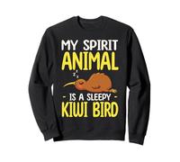 Il Mio Animale Spirituale è Un Uccellino Kiwi assonnato - Natura Carina Felpa