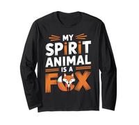 Il mio animale spirituale è una volpe - Carino & Amore animale divertente Maglia a Manica