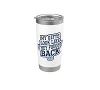 Il mio aspetto come se avessero combattuto idee eccentrici Amici umoristici Bicchiere termico in acciaio inox doppia parete