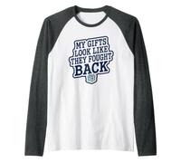 Il Mio Aspetto Come se avessero combattuto Idee eccentrici Amici umoristici Maglia con Maniche Raglan