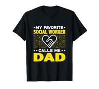 Il Mio Assistente Sociale Preferito Mi Chiama papà Funny Fathers Day Maglietta