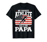 Il mio atleta preferito mi chiama papà Funny Fathers Day Dad Maglietta