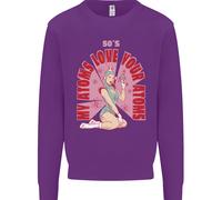 Il Mio Atomi Love Divertente Fisica Valentines Giorno Uomo Felpa Maglione