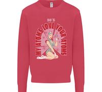 Il Mio Atomi Love Divertente Fisica Valentines Giorno Uomo Felpa Maglione