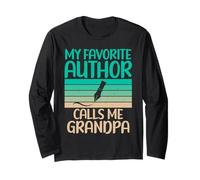 Il Mio Autore Preferito Mi Chiama Nonno di Autore Scrittore Maglia a Manica