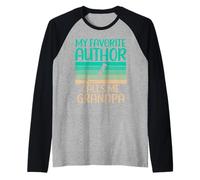 Il Mio Autore Preferito Mi Chiama Nonno di Autore Scrittore Maglia con Maniche Raglan