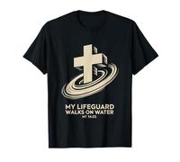 Il mio bagnino cammina sull'acqua Inspirational Faith Wear Maglietta
