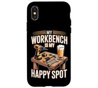 Il mio banco da lavoro è il mio punto felice Custodia per iPhone X/XS
