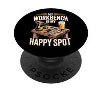 Il mio banco da lavoro è il mio punto felice PopSockets PopGrip Adesivo