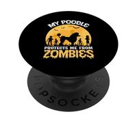 Il mio barboncino mi protegge dagli zombi PopSockets PopGrip Adesivo