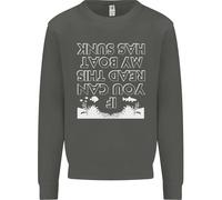 Il Mio Barca È Affondata Navigazione Marinaio Barca Canoe Felpa Maglione