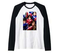 Il Mio Bloody Valentine Rock Band Ritratto di AJ Barratt Maglia con Maniche Raglan