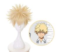 Il mio Boku no Hero Academia Bakugou Katsuki Bakugo Parrucca corta in lino bionda resistente al calore