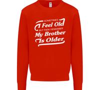 Il Mio Brother È Anziani 30th 40th 50th Compleanno Bambini Felpa Maglione