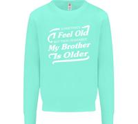 Il Mio Brother È Anziani 30th 40th 50th Compleanno Bambini Felpa Maglione