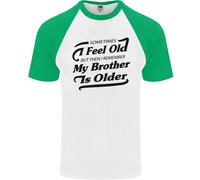 Il Mio Brother È Anziani 30th 40th 50th Compleanno Uomo S/S Baseball T-Shirt