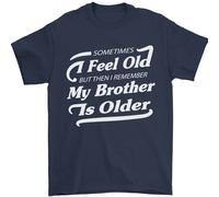 Il Mio Brother È Anziani 30th 40th 50th Compleanno Uomo T-Shirt 100% IN Cotone
