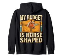Il Mio Budget è l'umorismo equestre a Forma di Cavallo Felpa con Cappuccio