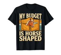 Il Mio Budget è l'umorismo equestre a Forma di Cavallo Maglietta