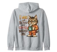 Il Mio caffè aveva Bisogno di Me, Sveglia, Gatto Felpa con Cappuccio