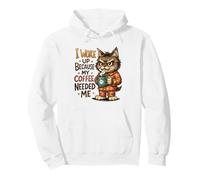 Il Mio caffè aveva Bisogno di Me, Sveglia, Gatto Felpa con Cappuccio