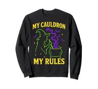 Il Mio calderone Le Mie Regole Halloween Spooky Haunted Season Felpa
