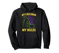 Il Mio calderone Le Mie Regole Halloween Spooky Haunted Season Felpa con Cappuccio