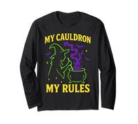 Il Mio calderone Le Mie Regole Halloween Spooky Haunted Season Maglia a Manica