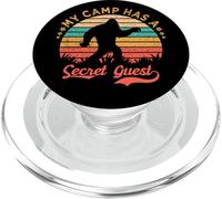 Il mio campo ha un ospite segreto che crede in Bigfoot Camper PopSockets PopGrip per MagSafe