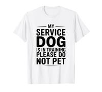 Il Mio Cane di Servizio è in addestramento per Favore Non Animale Domestico Maglietta