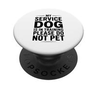 Il mio cane di servizio è in addestramento per favore non animale domestico PopSockets PopGrip Adesivo