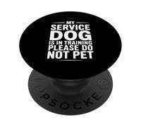 Il mio cane di servizio è in addestramento per favore non animale domestico PopSockets PopGrip Adesivo