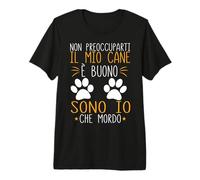 Il Mio Cane È Buono Padrona di Cane Divertente Cani Maglietta Premium