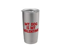 Il mio cane è il mio cucciolo di San Valentino Love Hearts for Paws Bicchiere termico in acciaio inox doppia parete
