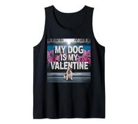 Il Mio Cane è Il Mio San Valentino Bulldog Inglese Street Graffiti Canotta