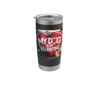 Il mio cane è il mio San Valentino Chihuahua Street Graffiti Bicchiere termico in acciaio inox doppia parete