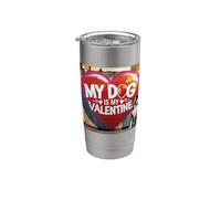 Il mio cane è il mio San Valentino Great Dane Street Graffiti Bicchiere termico in acciaio inox doppia parete