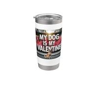 Il mio cane è il mio San Valentino Malinois Street Graffiti Bicchiere termico in acciaio inox doppia parete