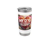 Il mio cane è il mio San Valentino Malinois Street Graffiti Bicchiere termico in acciaio inox doppia parete