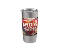 Il mio cane è il mio San Valentino Malinois Street Graffiti Bicchiere termico in acciaio inox doppia parete