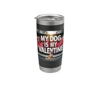 Il mio cane è il mio San Valentino Malinois Street Graffiti Bicchiere termico in acciaio inox doppia parete