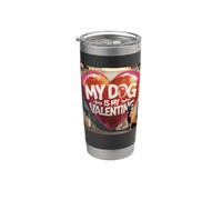 Il mio cane è il mio San Valentino Malinois Street Graffiti Bicchiere termico in acciaio inox doppia parete