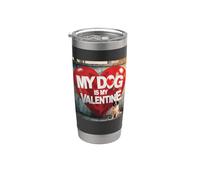 Il mio cane è il mio San Valentino San Bernardo Street Graffiti Bicchiere termico in acciaio inox doppia parete