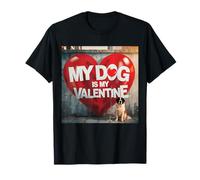 Il Mio Cane è Il Mio San Valentino San Bernardo Street Graffiti Maglietta