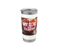 Il mio cane è il mio San Valentino Westie Street Graffiti Bicchiere termico in acciaio inox doppia parete