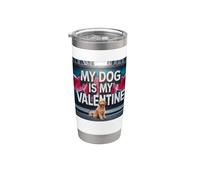Il mio cane è il mio Valentine Golden Doodle Street Graffiti Bicchiere termico in acciaio inox doppia parete