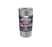 Il mio cane è il mio Valentine Golden Doodle Street Graffiti Bicchiere termico in acciaio inox doppia parete