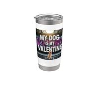 Il mio cane è il mio Valentine Golden Retriever Street Graffiti Bicchiere termico in acciaio inox doppia parete